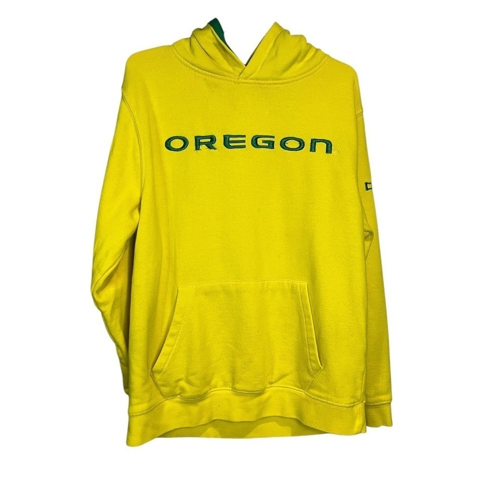 Colosseum Oregon Ducks Kids/Youth Green Embroidered Hoodie - Size L 16-18
